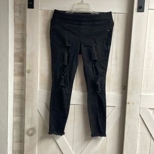 Rock star no button or zipper jeans